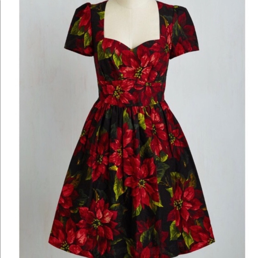 ModCloth Poinsettia dress